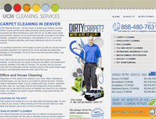Tablet Screenshot of denvercarpetcleaningcolorado.com